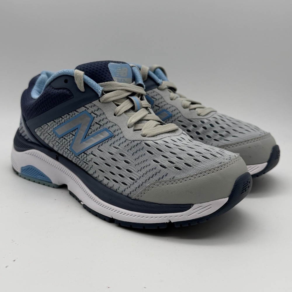 New Balance 847v4 Women’s Size 7 D Wide Gray Blue Walking Shoes WW847LG4